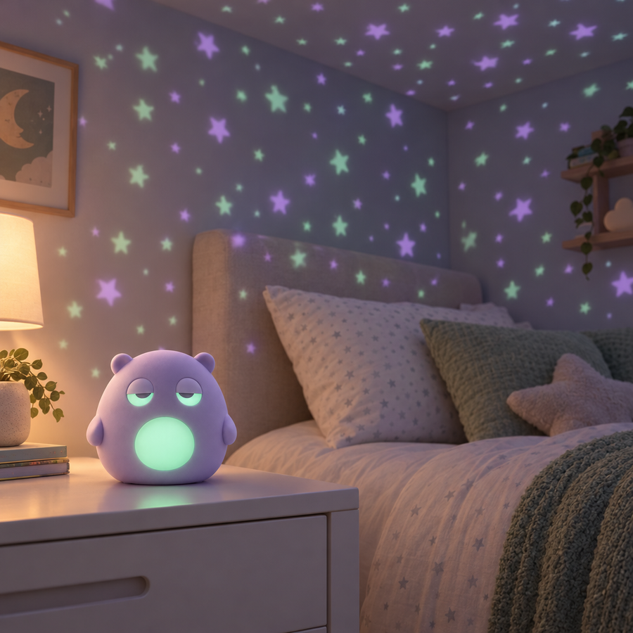 Kids room filled with SNOOZLE stars